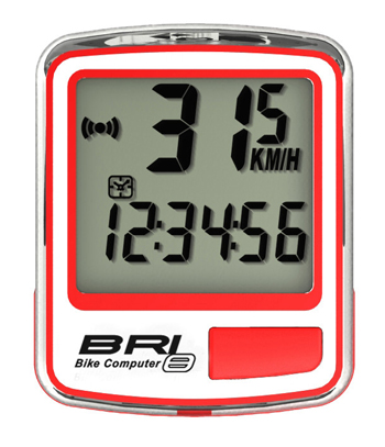cyklocomputer ECHOWELL BRI-8 červený
