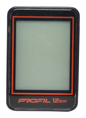 cyklocomputer PROFIL-1501 12SW bezd. černo-červený