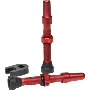 bezdušový ventilek Aluminuim 40mm červený /2ks/
