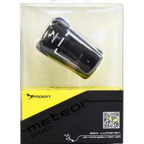 světlo přední MOON METEOR 250 1LED USB černé 250lm - Image 4