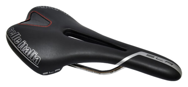 sedlo SELLE ITALIA SLR Titan RED s dírou černé