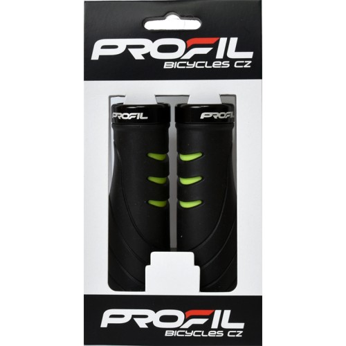 gripy PROFIL VLG-1389 ergonom. černo-zelený GEL - Image 2
