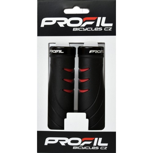 gripy PROFIL VLG-1389 ergonom. černo-červený GEL - Image 2