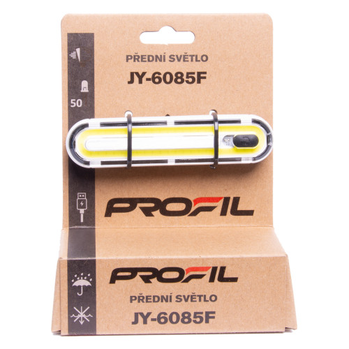 světlo přední PROFIL JY-6085F 50chip LED USB - Image 3