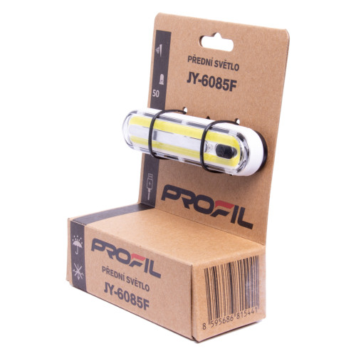 světlo přední PROFIL JY-6085F 50chip LED USB - Image 2