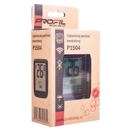 cyklocomputer PROFIL P1504 bezd. černý - Image 3