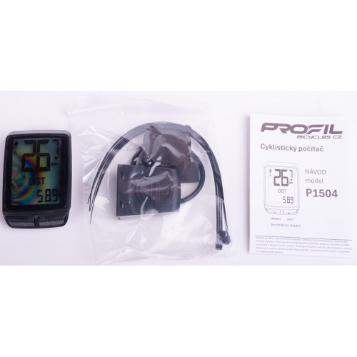 cyklocomputer PROFIL P1504 bezd. černý - Image 4