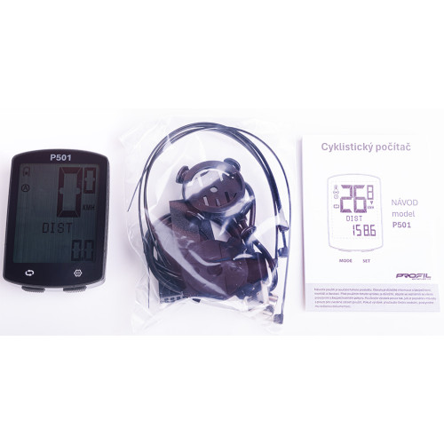 cyklocomputer PROFIL P501 bezdrátový černý - Image 3